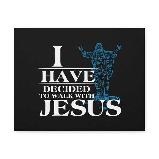 Walk With Jesus Philippians 3:17 Blue Christian Wall Art Bible Verse Print Ready to Hang Unframed-Express Your Love Gifts