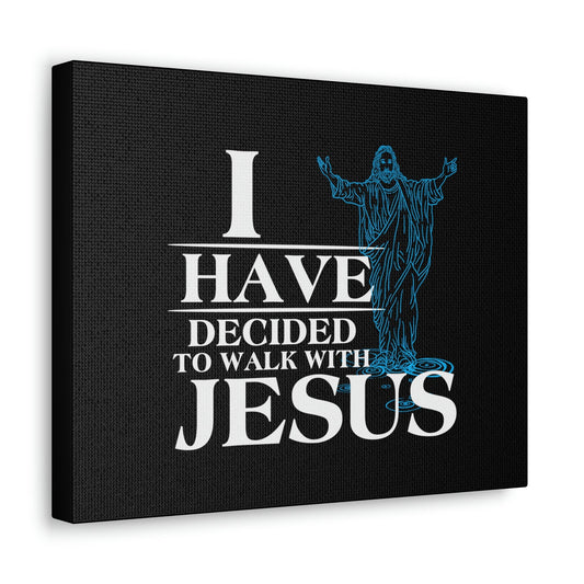 Walk With Jesus Philippians 3:17 Blue Christian Wall Art Bible Verse Print Ready to Hang Unframed-Express Your Love Gifts