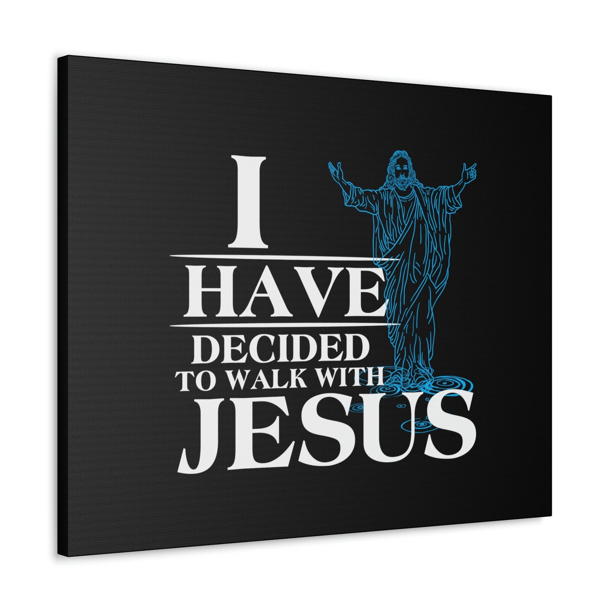 Walk With Jesus Philippians 3:17 Blue Christian Wall Art Bible Verse Print Ready to Hang Unframed-Express Your Love Gifts