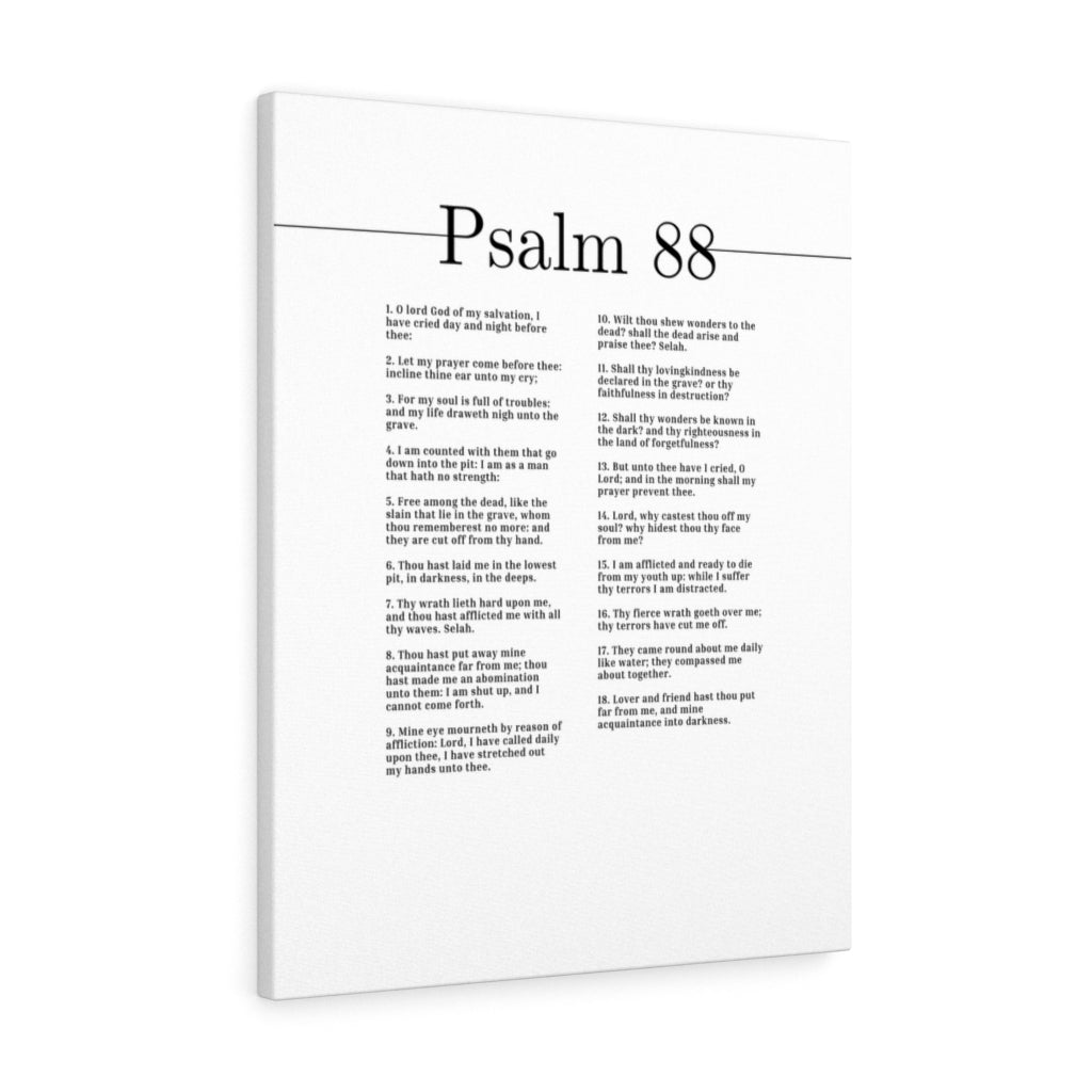 Walking Through Darkness Psalm 88 Bible Verse Canvas Christian Wall Art Ready to Hang Unframed-Express Your Love Gifts