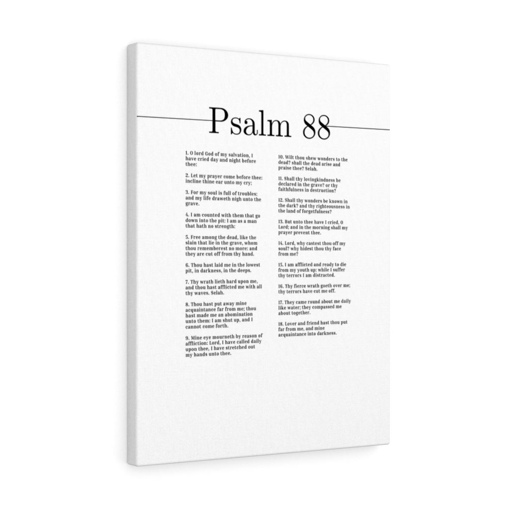 Walking Through Darkness Psalm 88 Bible Verse Canvas Christian Wall Art Ready to Hang Unframed-Express Your Love Gifts
