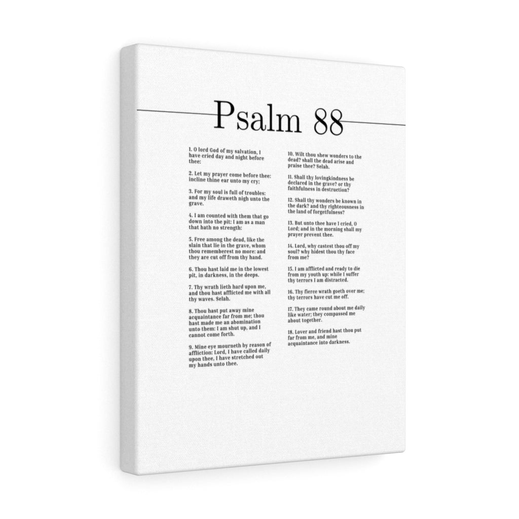 Walking Through Darkness Psalm 88 Bible Verse Canvas Christian Wall Art Ready to Hang Unframed-Express Your Love Gifts
