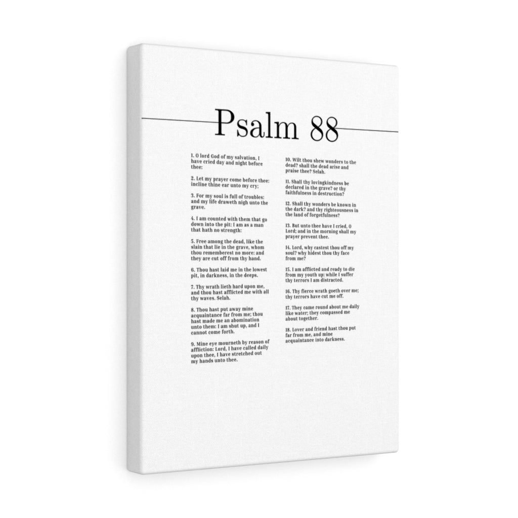 Walking Through Darkness Psalm 88 Bible Verse Canvas Christian Wall Art Ready to Hang Unframed-Express Your Love Gifts