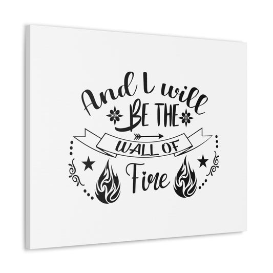 Wall Of Fire Zechariah 2:5 Christian Wall Art Bible Verse Print Ready to Hang Unframed-Express Your Love Gifts