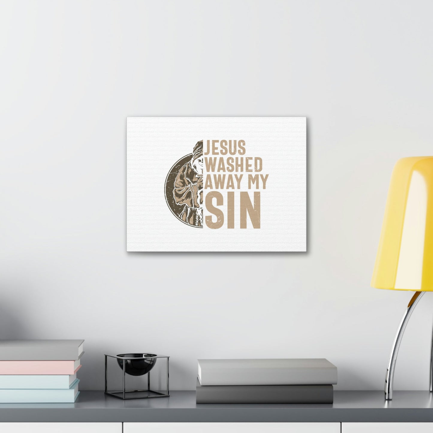 Washed Away My Sin Psalm 51:2 Christian Wall Art Bible Verse Print Ready to Hang Unframed-Express Your Love Gifts