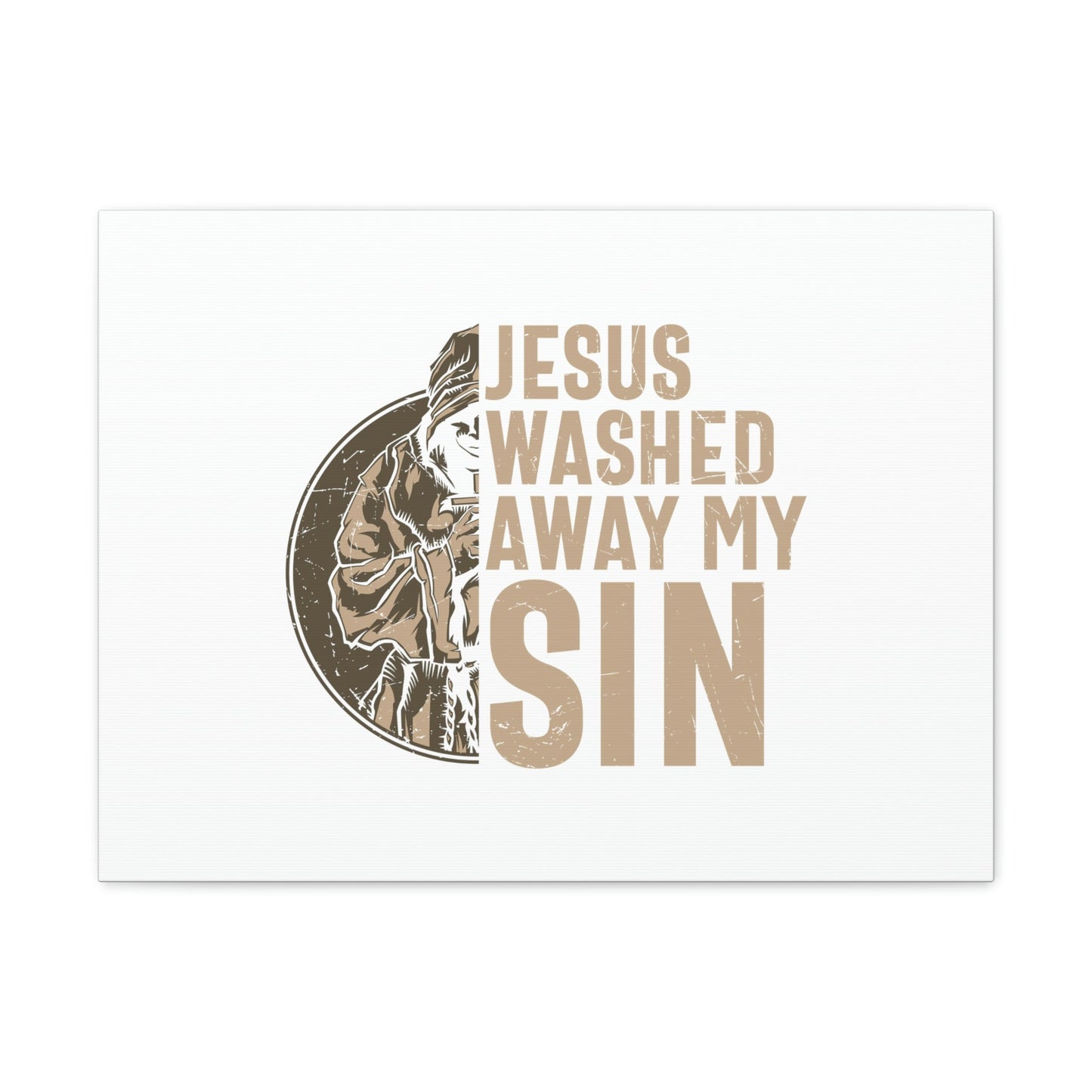 Washed Away My Sin Psalm 51:2 Christian Wall Art Bible Verse Print Ready to Hang Unframed-Express Your Love Gifts