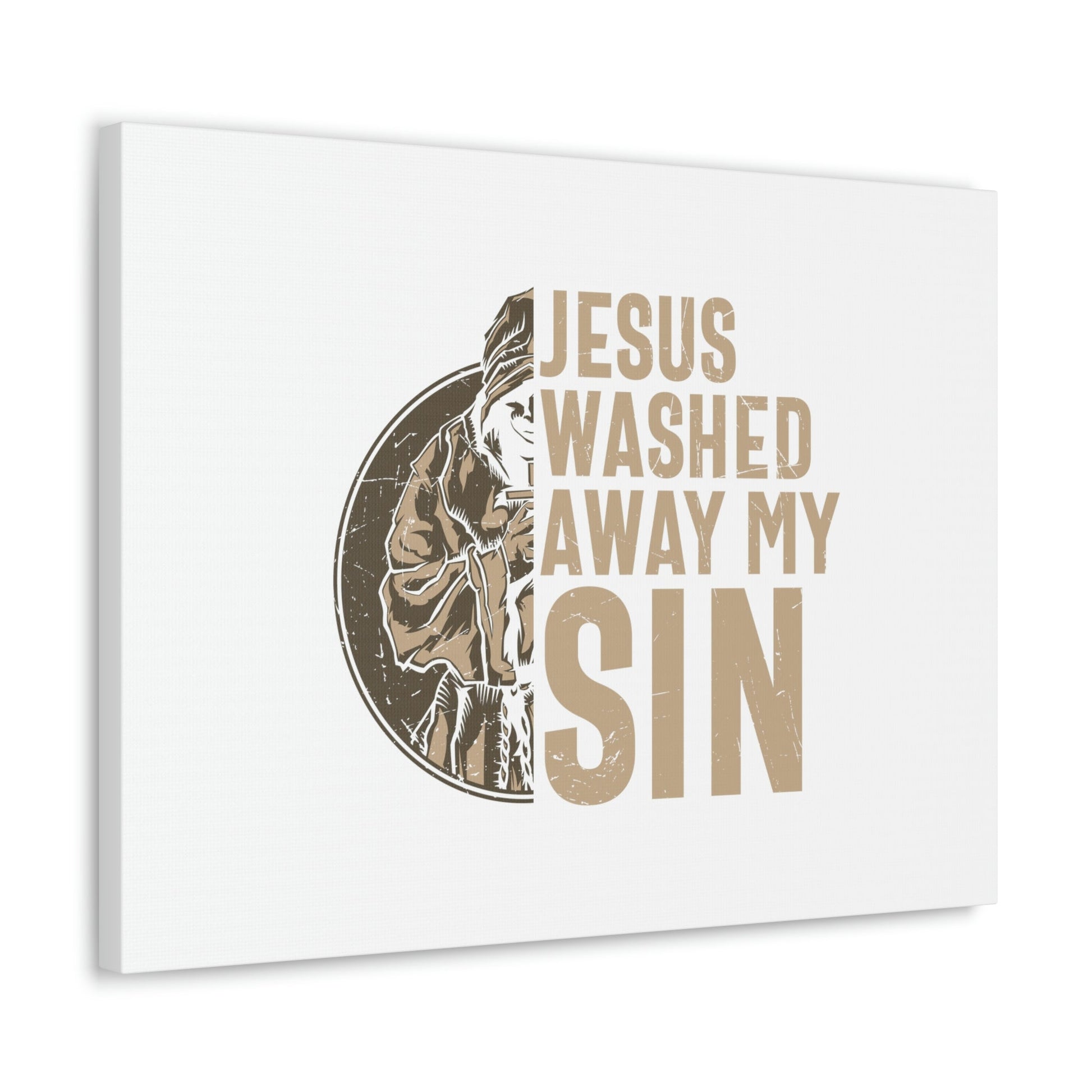 Washed Away My Sin Psalm 51:2 Christian Wall Art Bible Verse Print Ready to Hang Unframed-Express Your Love Gifts