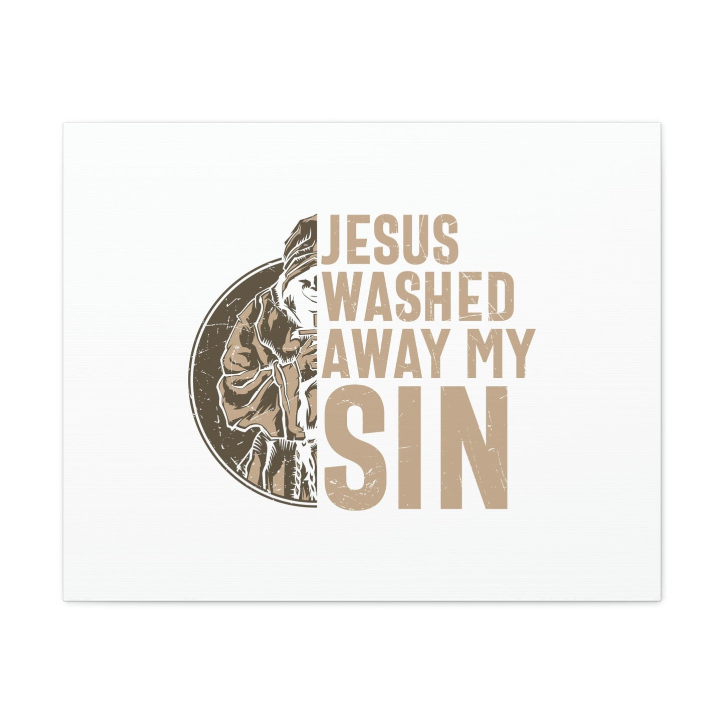 Washed Away My Sin Psalm 51:2 Christian Wall Art Bible Verse Print Ready to Hang Unframed-Express Your Love Gifts