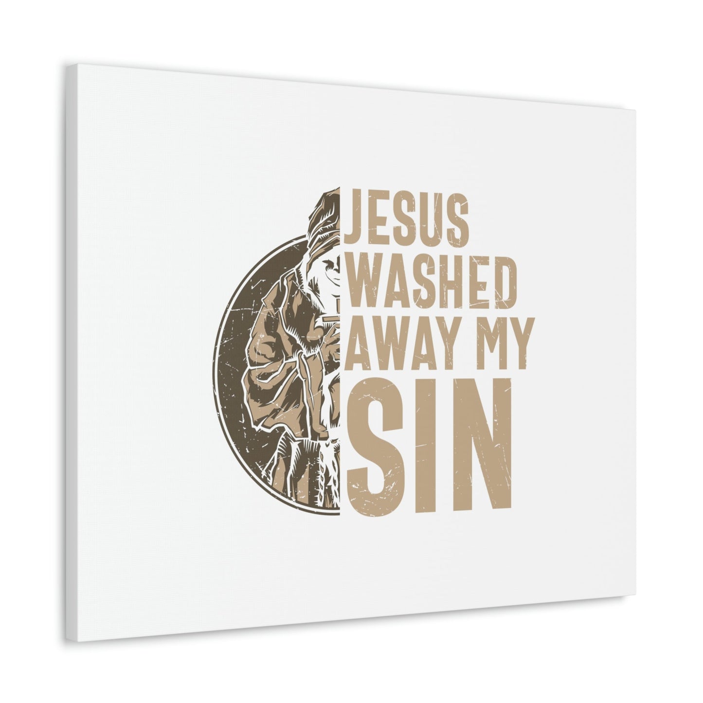 Washed Away My Sin Psalm 51:2 Christian Wall Art Bible Verse Print Ready to Hang Unframed-Express Your Love Gifts