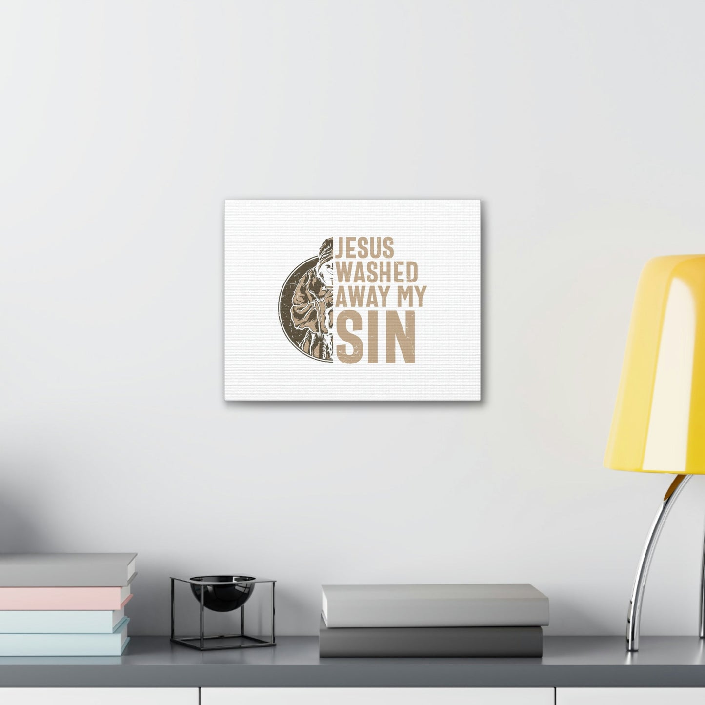 Washed Away My Sin Psalm 51:2 Christian Wall Art Bible Verse Print Ready to Hang Unframed-Express Your Love Gifts