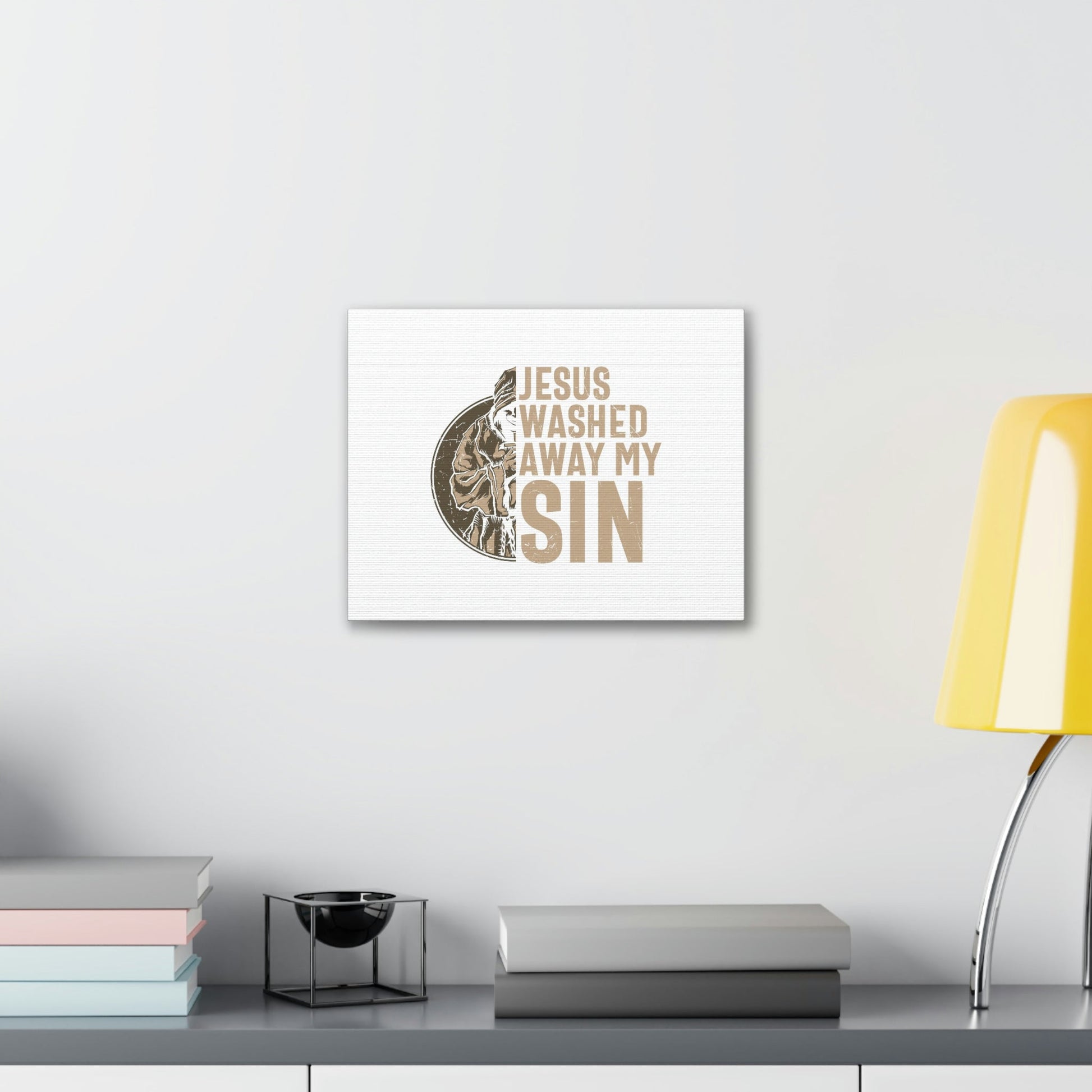 Washed Away My Sin Psalm 51:2 Christian Wall Art Bible Verse Print Ready to Hang Unframed-Express Your Love Gifts