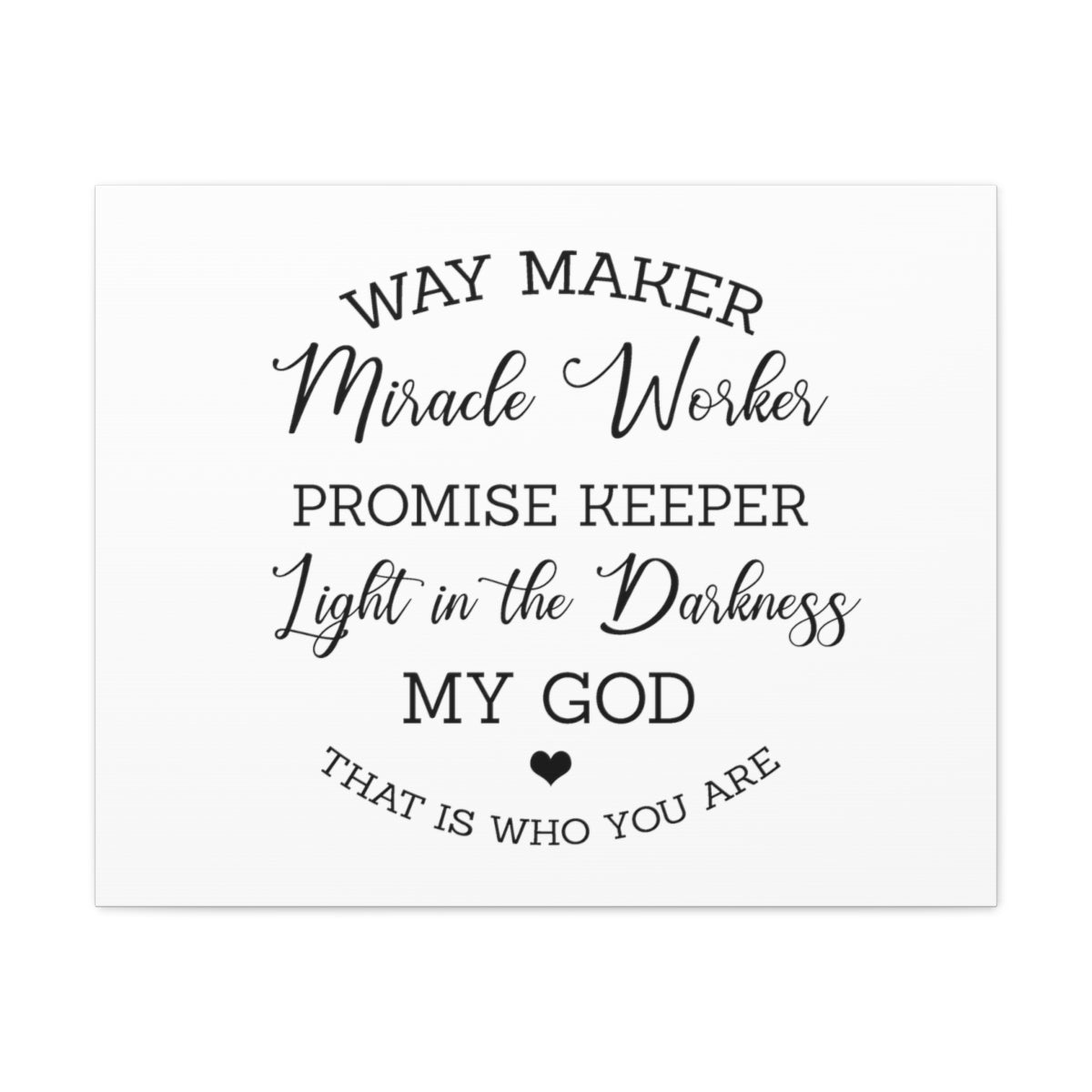 Way Maker Isaiah 43:16 Christian Wall Art Print Ready to Hang Unframed-Express Your Love Gifts
