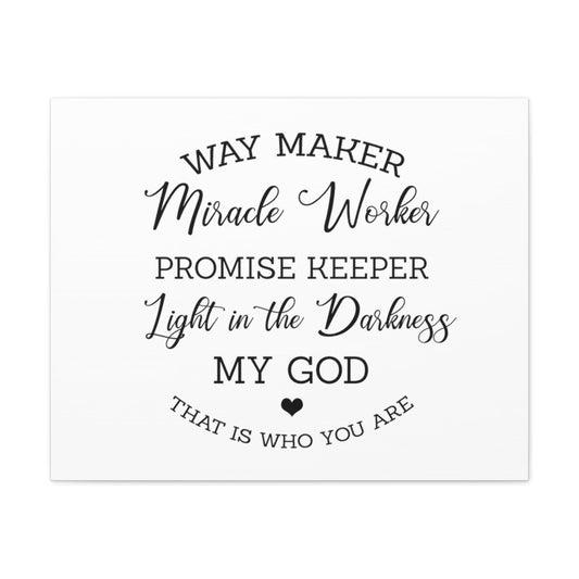 Way Maker Isaiah 43:16 Christian Wall Art Print Ready to Hang Unframed-Express Your Love Gifts