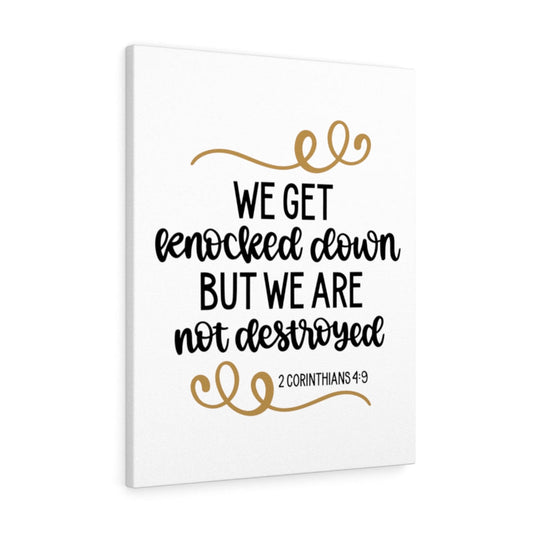 We Are Not Destroyed 2 Corinthians 4:9 Bible Verse Canvas Christian Wall Art Ready to Hang Unframed-Express Your Love Gifts