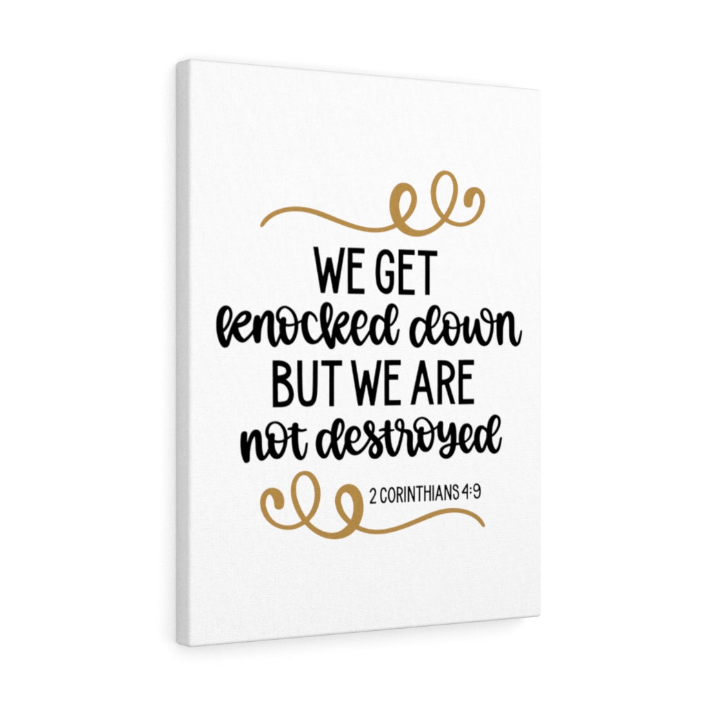 Scripture Walls We Are Not Destroyed 2 Corinthians 4:9 Bible Verse Canvas Christian Wall Art Ready to Hang Unframed-Express Your Love Gifts