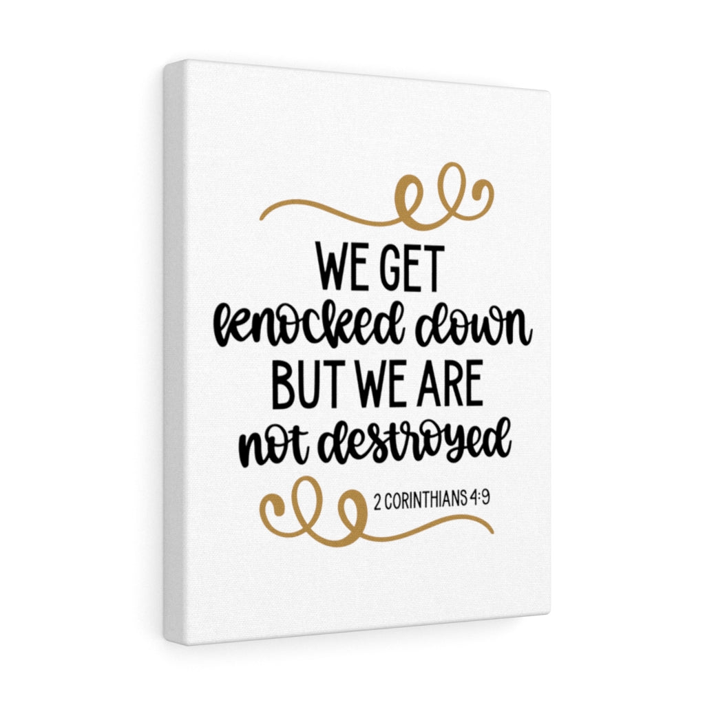 Scripture Walls We Are Not Destroyed 2 Corinthians 4:9 Bible Verse Canvas Christian Wall Art Ready to Hang Unframed-Express Your Love Gifts