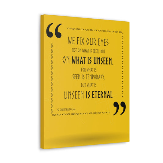 Scripture Walls We Fix Our Eyes 2 Corinthians 4:16 Christian Wall Art Bible Verse Print Ready To Hang Unframed-Express Your Love Gifts