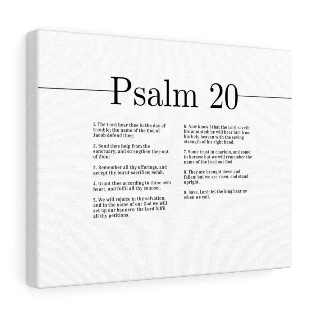We Will Rejoice In Thy Salvation Psalm 20 Bible Verse Canvas Christian Wall Art Ready to Hang Unframed-Express Your Love Gifts