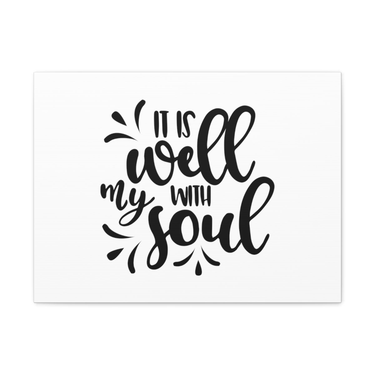 Well With My Soul Psalm 42:7 Christian Wall Art Bible Verse Print Ready to Hang Unframed-Express Your Love Gifts
