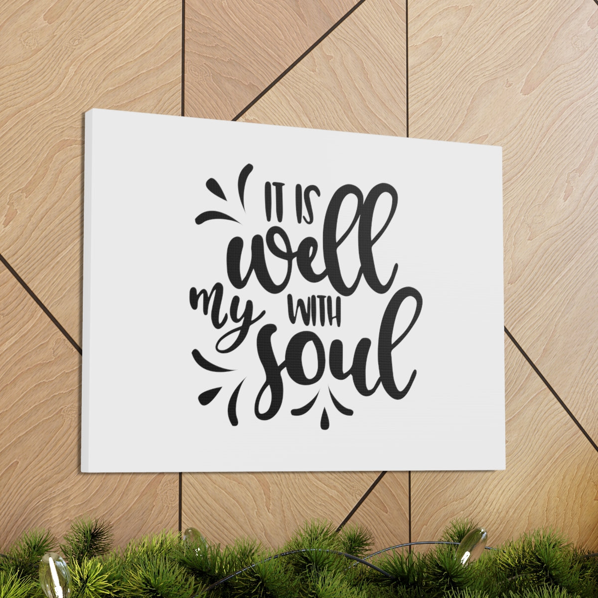 Well With My Soul Psalm 42:7 Christian Wall Art Bible Verse Print Ready to Hang Unframed-Express Your Love Gifts