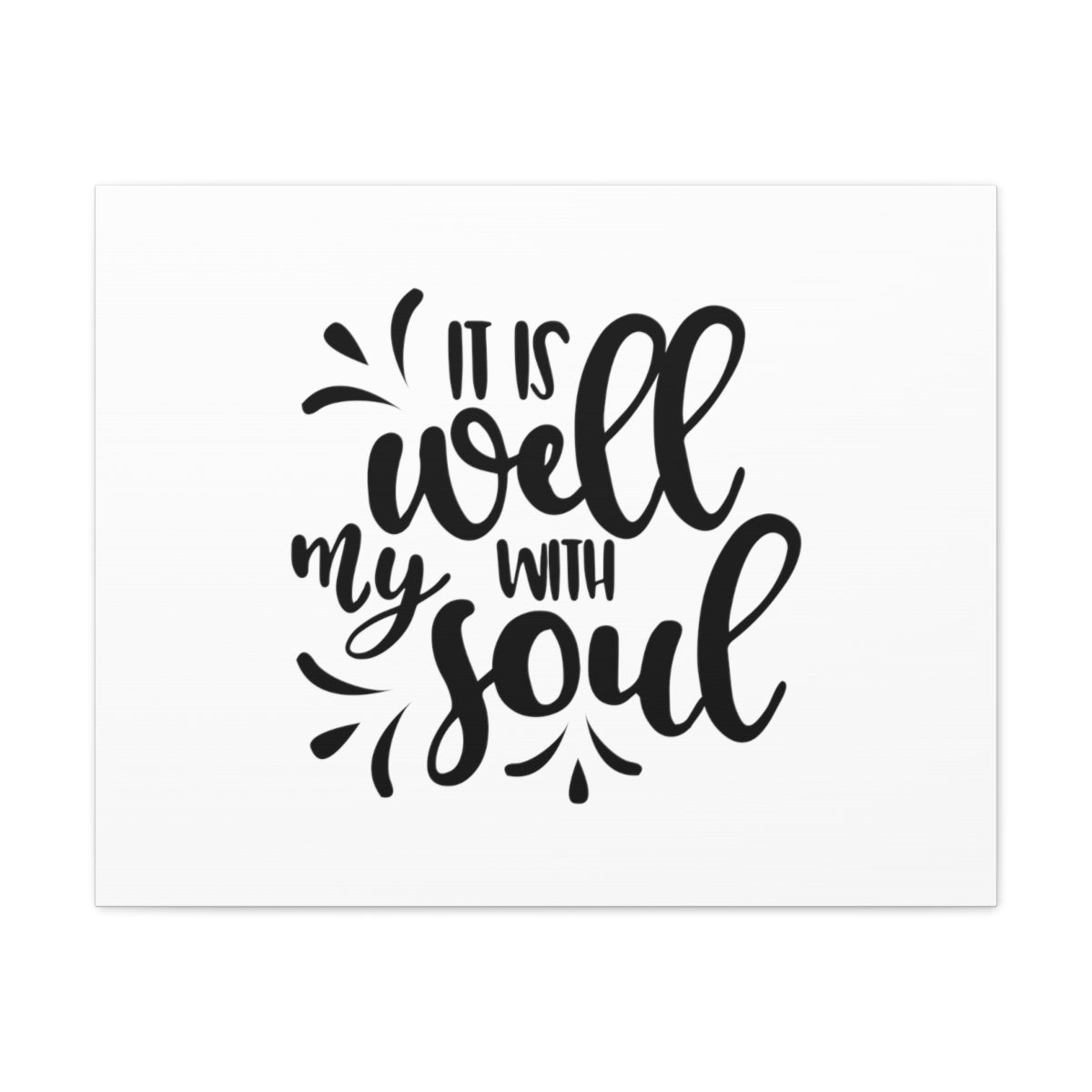Well With My Soul Psalm 42:7 Christian Wall Art Bible Verse Print Ready to Hang Unframed-Express Your Love Gifts