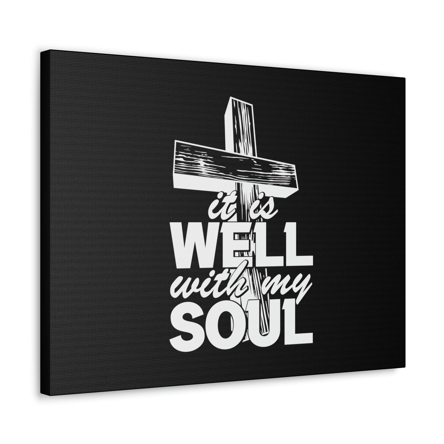 Well With My Soul Psalm 42:7 Cross Christian Wall Art Bible Verse Print Ready to Hang Unframed-Express Your Love Gifts