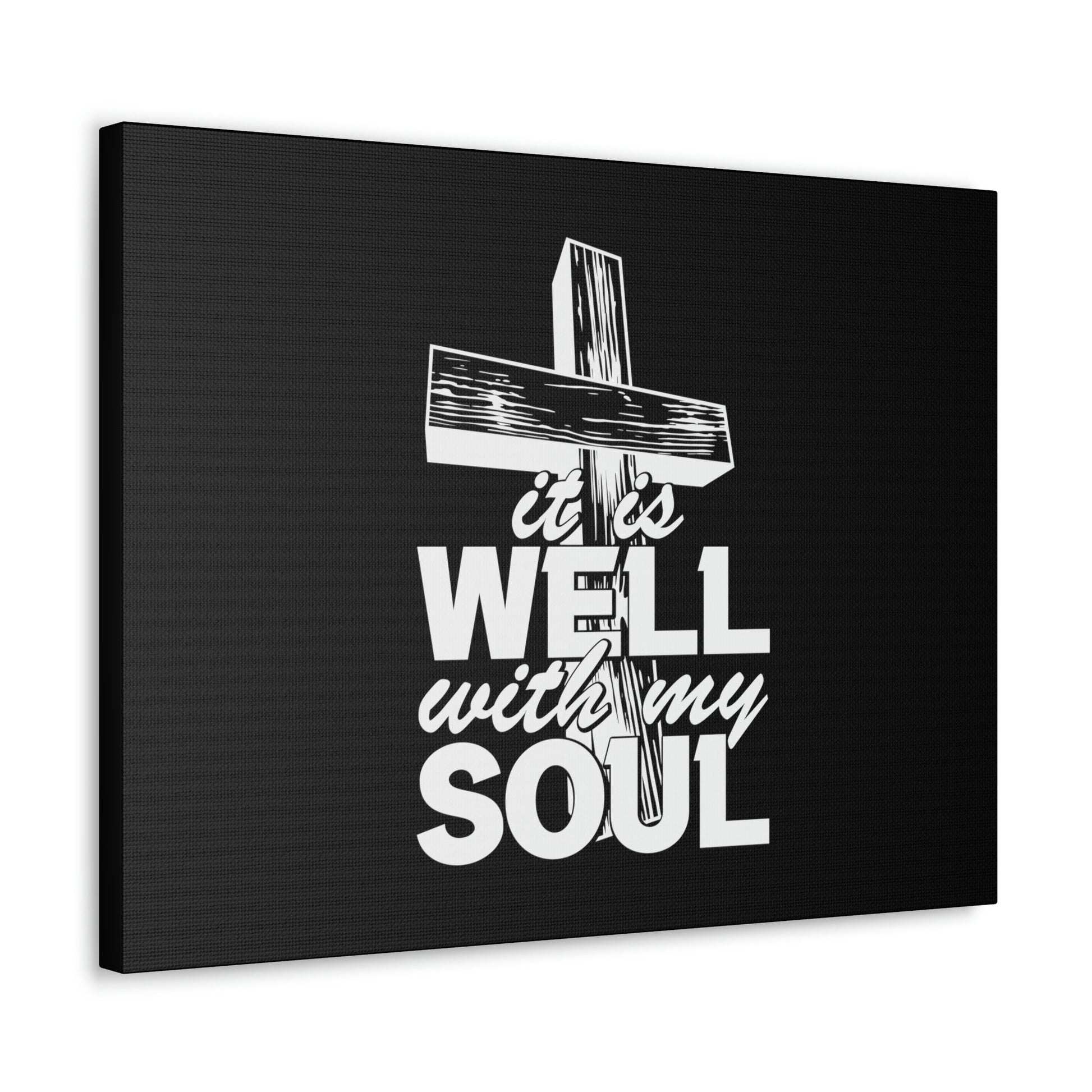 Well With My Soul Psalm 42:7 Cross Christian Wall Art Bible Verse Print Ready to Hang Unframed-Express Your Love Gifts
