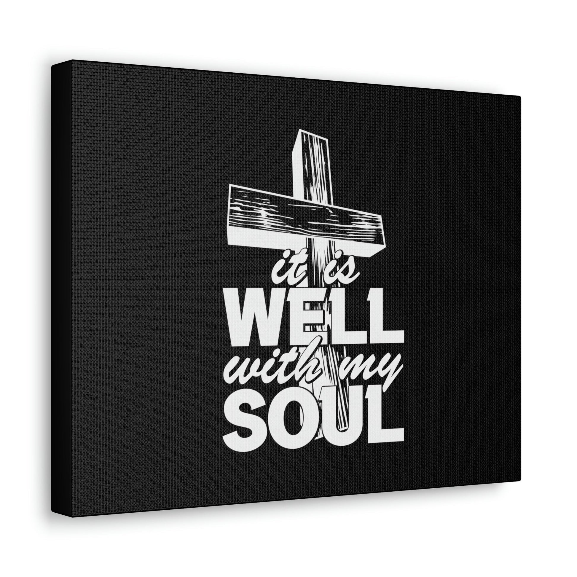 Well With My Soul Psalm 42:7 Cross Christian Wall Art Bible Verse Print Ready to Hang Unframed-Express Your Love Gifts