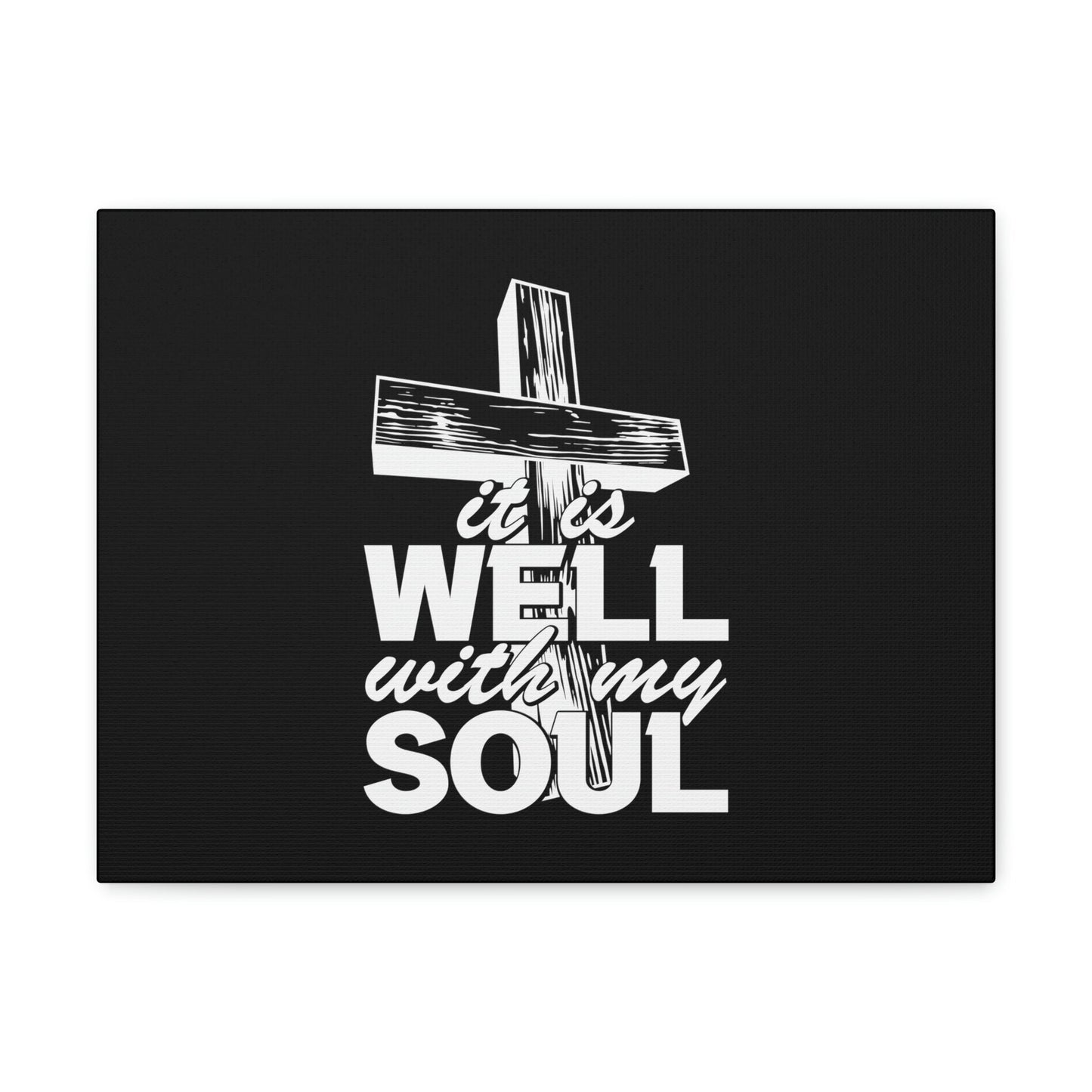 Well With My Soul Psalm 42:7 Cross Christian Wall Art Bible Verse Print Ready to Hang Unframed-Express Your Love Gifts