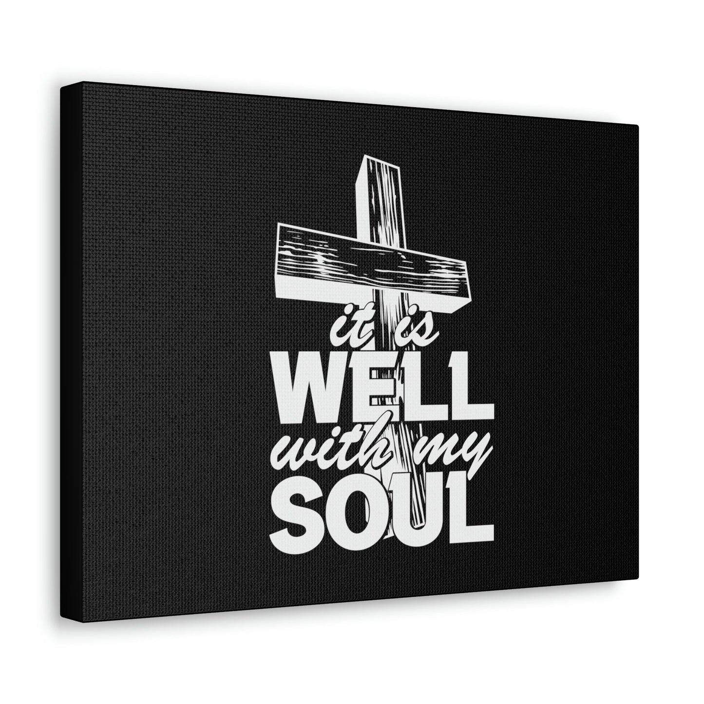 Well With My Soul Psalm 42:7 Cross Christian Wall Art Bible Verse Print Ready to Hang Unframed-Express Your Love Gifts