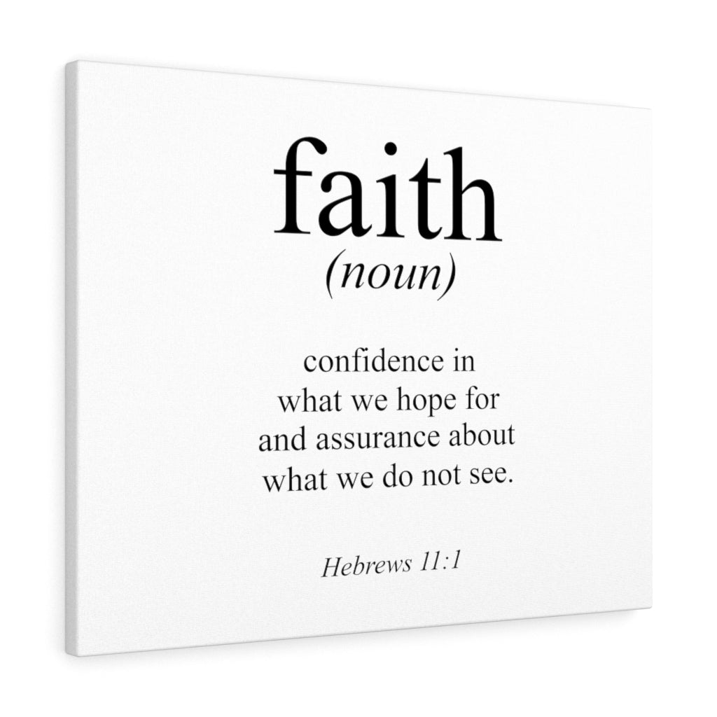 What We Hope For Hebrews 11:1 Bible Verse Canvas Christian Wall Art Ready to Hang Unframed-Express Your Love Gifts
