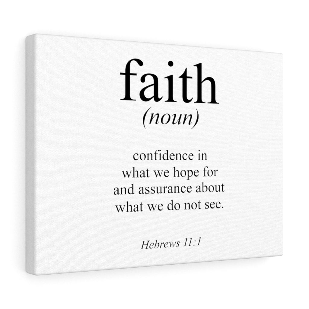 What We Hope For Hebrews 11:1 Bible Verse Canvas Christian Wall Art Ready to Hang Unframed-Express Your Love Gifts