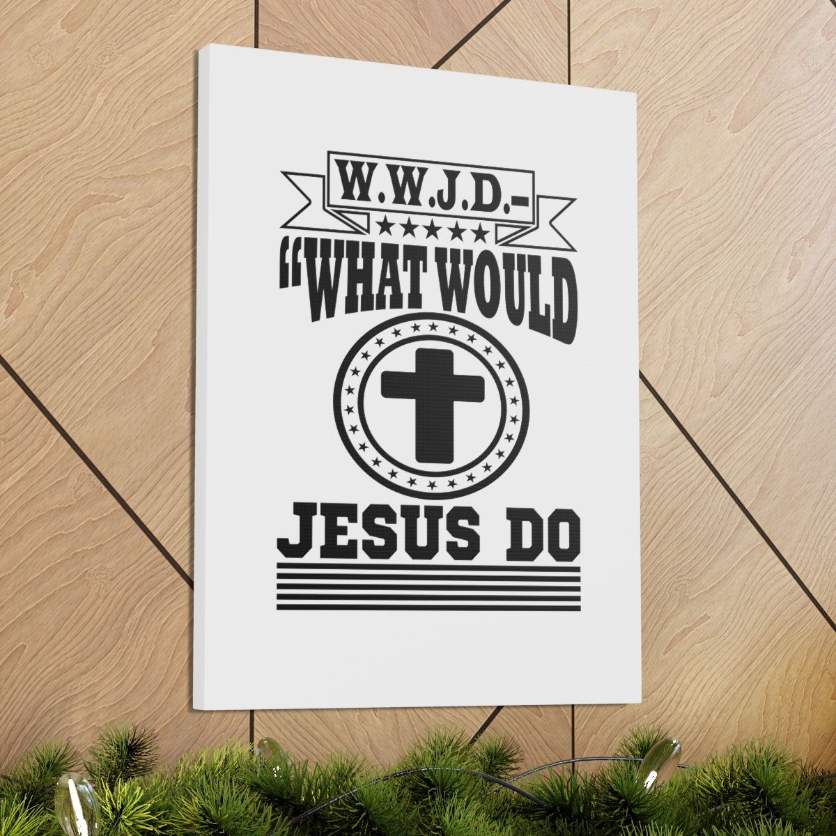 What Would Jesus Do Matthew 10:38 KJV Christian Wall Art Bible Verse Print Ready to Hang Unframed-Express Your Love Gifts