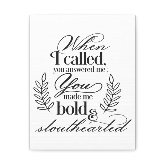 When I Called Psalm 138 1 Christian Wall Art Print Ready to Hang Unframed-Express Your Love Gifts