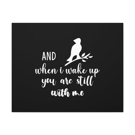 When I Wake Up, You Are Still With Me Psalm 139:18 Bird Christian Wall Art Bible Verse Print Ready to Hang Unframed-Express Your Love Gifts