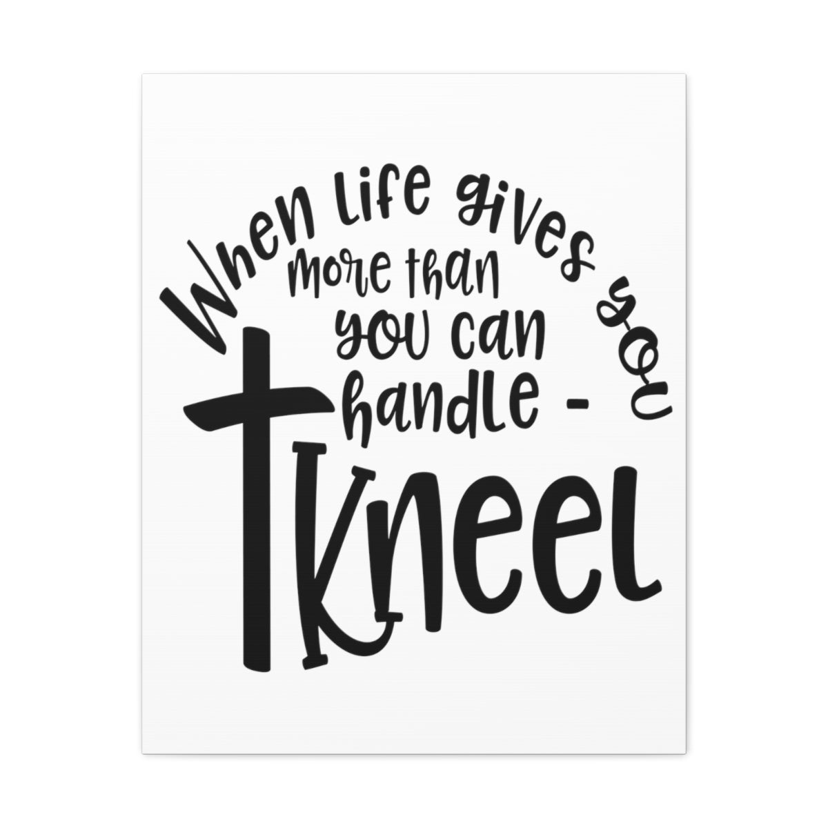 When Life Gives Matthew 11:28 Christian Wall Art Print Ready to Hang Unframed-Express Your Love Gifts