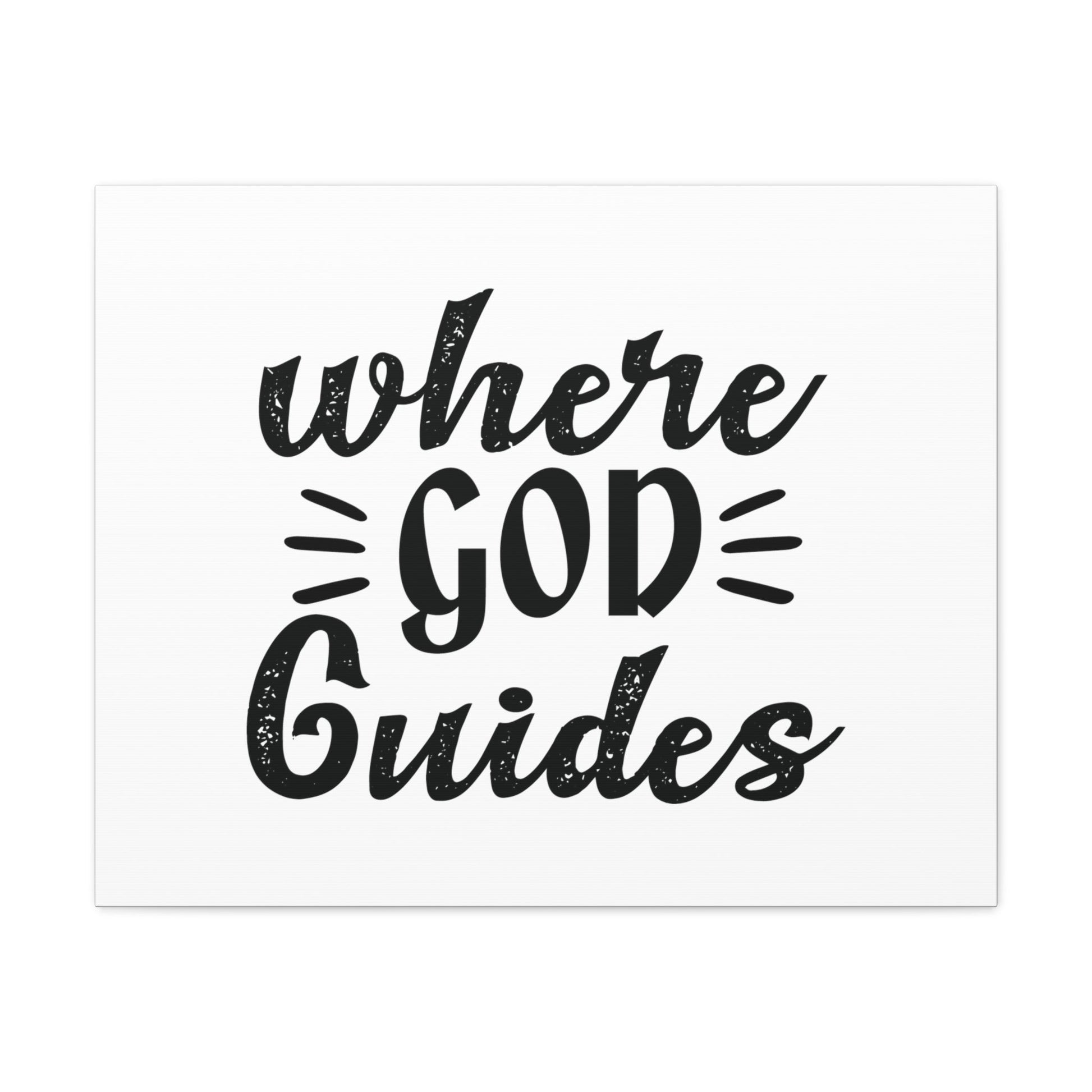 Where God Guides 1 Corinthians 12:28 Christian Wall Art Bible Verse Print Ready to Hang Unframed-Express Your Love Gifts