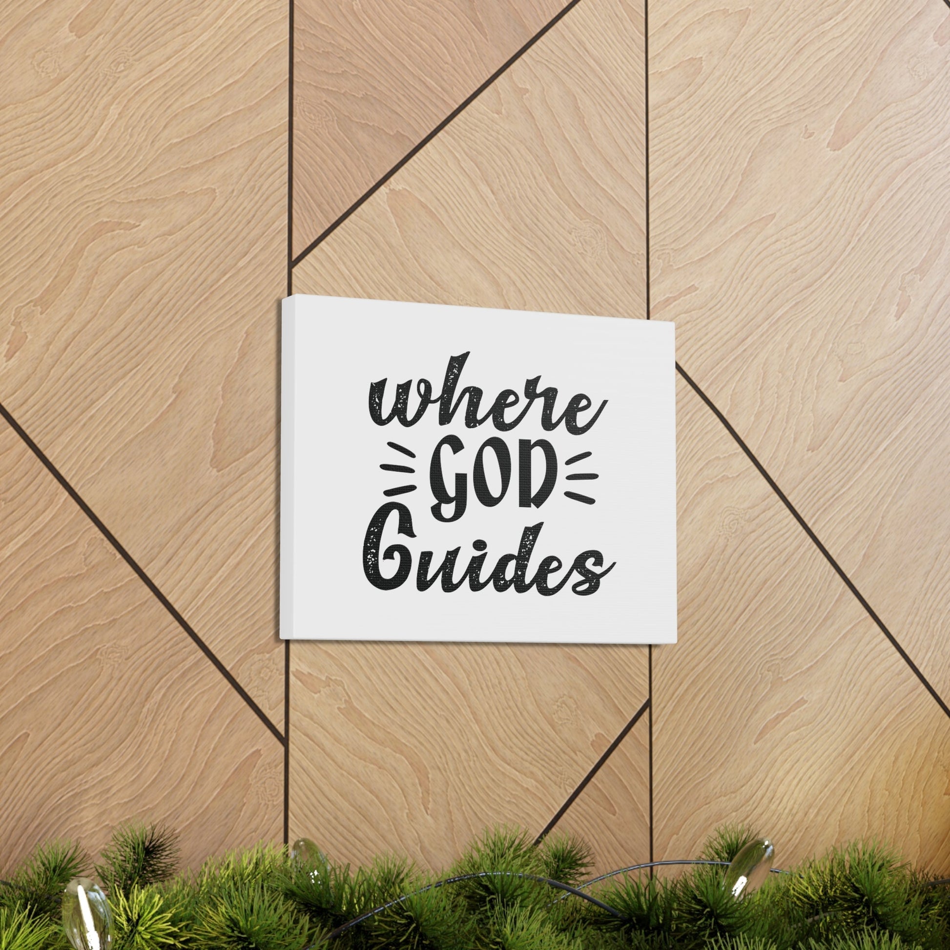 Where God Guides 1 Corinthians 12:28 Christian Wall Art Bible Verse Print Ready to Hang Unframed-Express Your Love Gifts