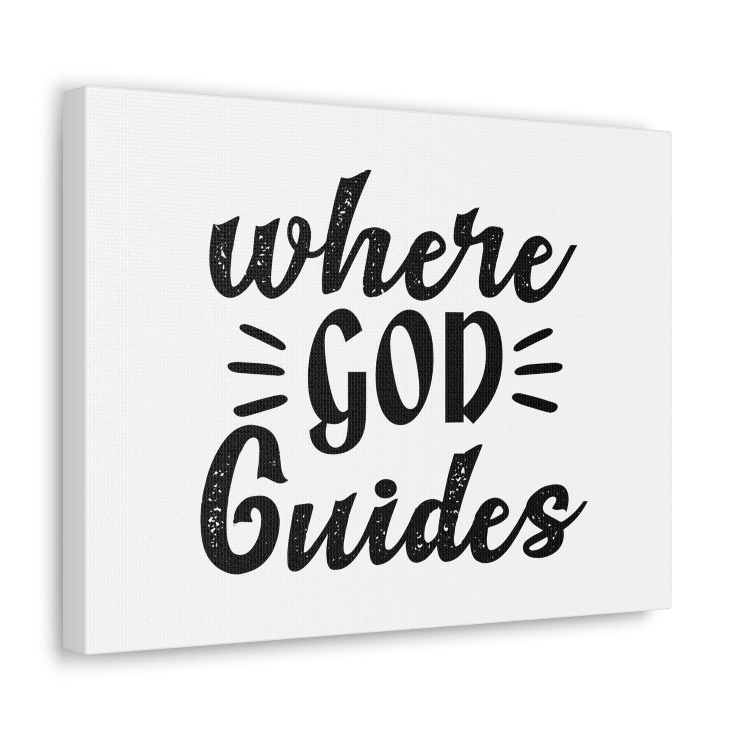 Where God Guides 1 Corinthians 12:28 Christian Wall Art Bible Verse Print Ready to Hang Unframed-Express Your Love Gifts