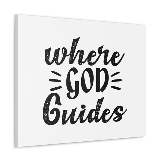 Where God Guides 1 Corinthians 12:28 Christian Wall Art Bible Verse Print Ready to Hang Unframed-Express Your Love Gifts