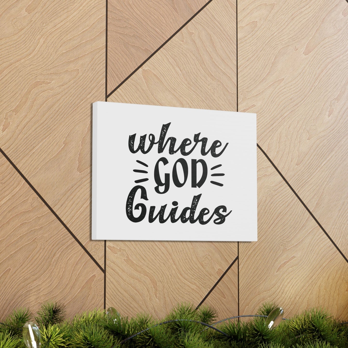 Where God Guides 1 Corinthians 12:28 Christian Wall Art Bible Verse Print Ready to Hang Unframed-Express Your Love Gifts