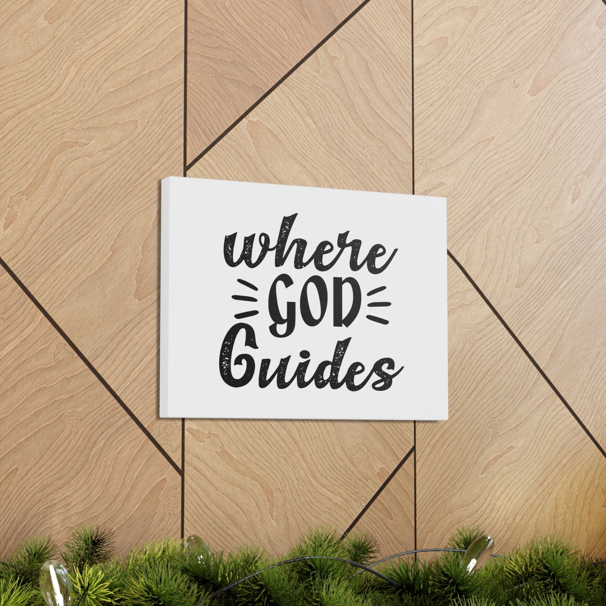 Where God Guides 1 Corinthians 12:28 Christian Wall Art Bible Verse Print Ready to Hang Unframed-Express Your Love Gifts