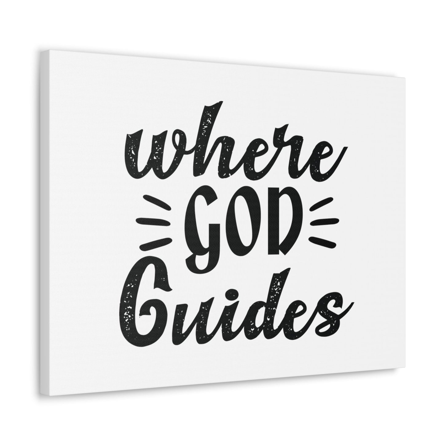 Where God Guides 1 Corinthians 12:28 Christian Wall Art Bible Verse Print Ready to Hang Unframed-Express Your Love Gifts