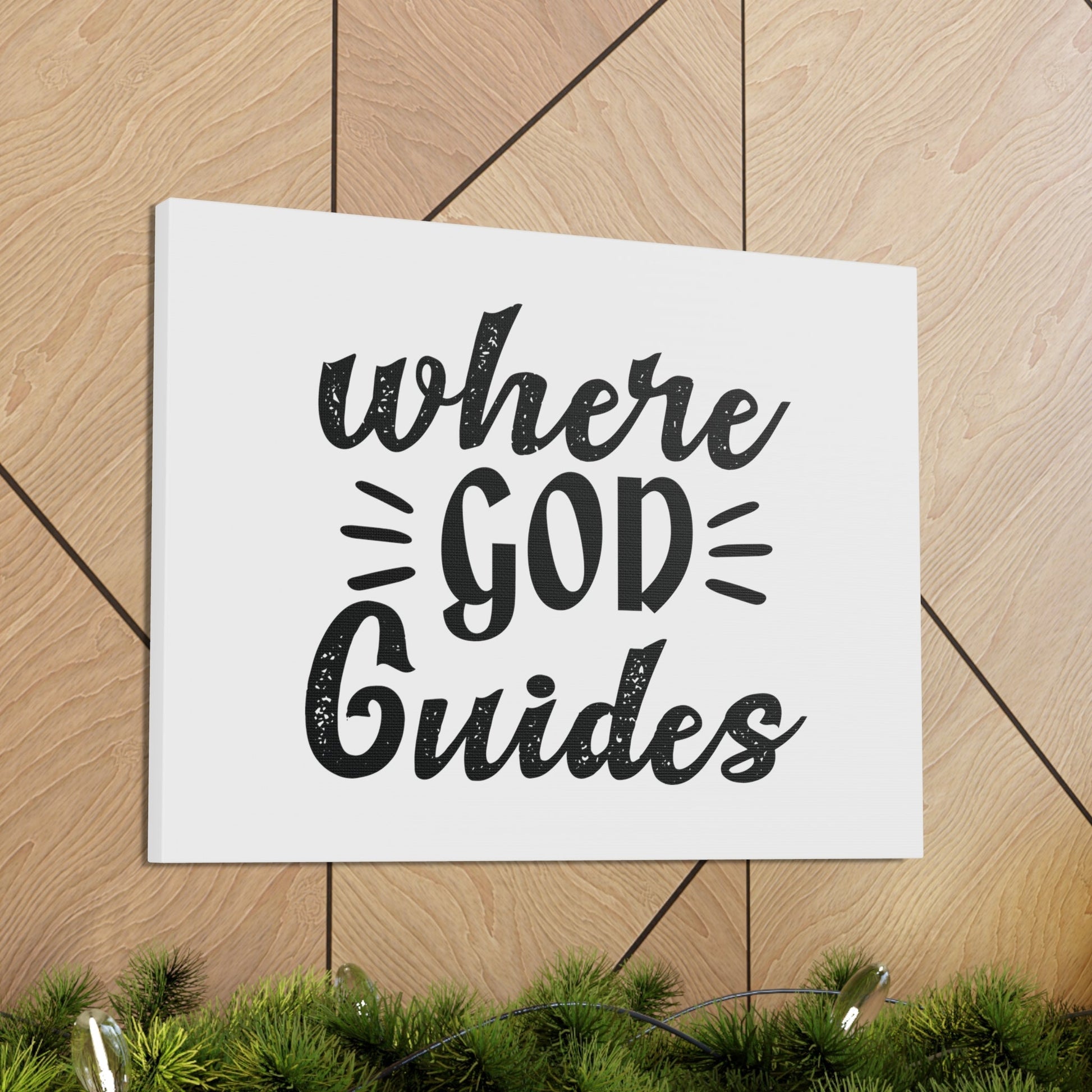Where God Guides 1 Corinthians 12:28 Christian Wall Art Bible Verse Print Ready to Hang Unframed-Express Your Love Gifts
