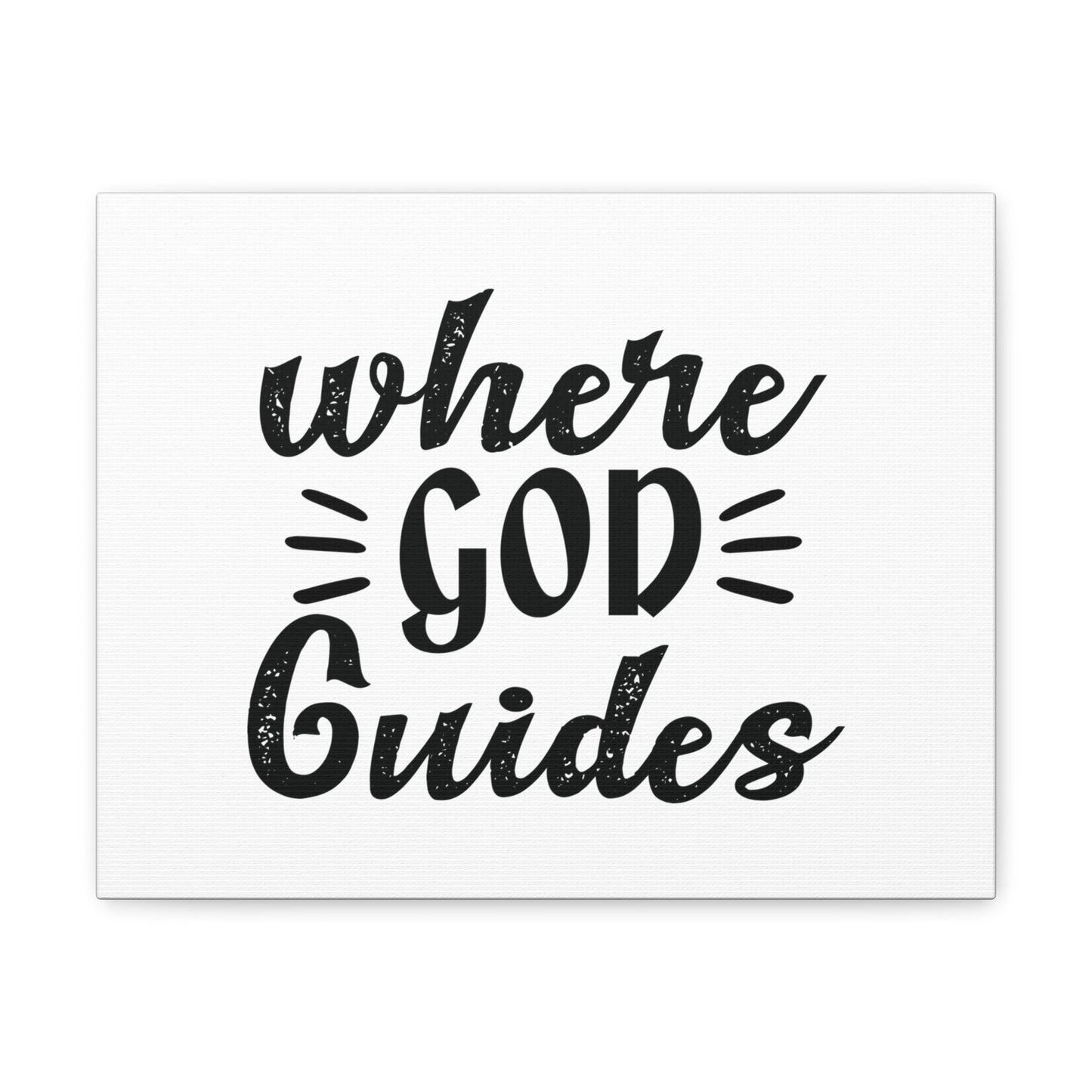 Where God Guides 1 Corinthians 12:28 Christian Wall Art Bible Verse Print Ready to Hang Unframed-Express Your Love Gifts