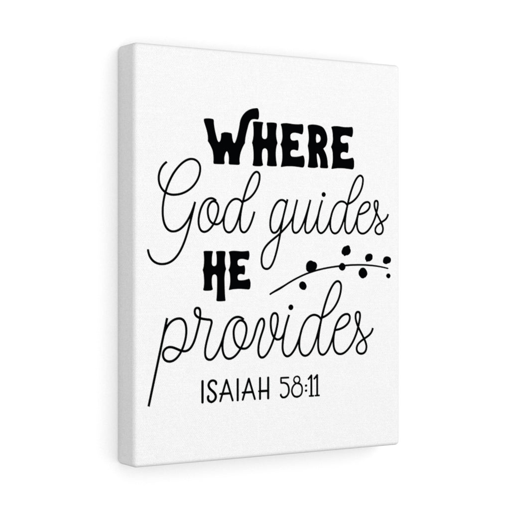 Where God Guides Christian Wall Art Print Ready to Hang Unframed-Express Your Love Gifts