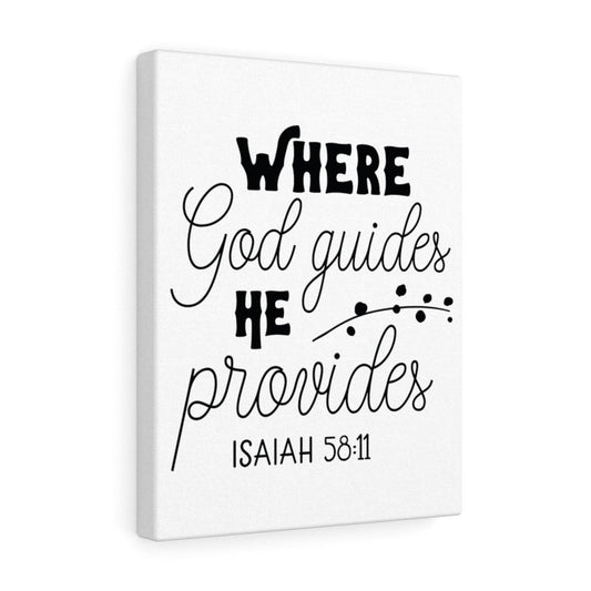 Where God Guides Christian Wall Art Print Ready to Hang Unframed-Express Your Love Gifts