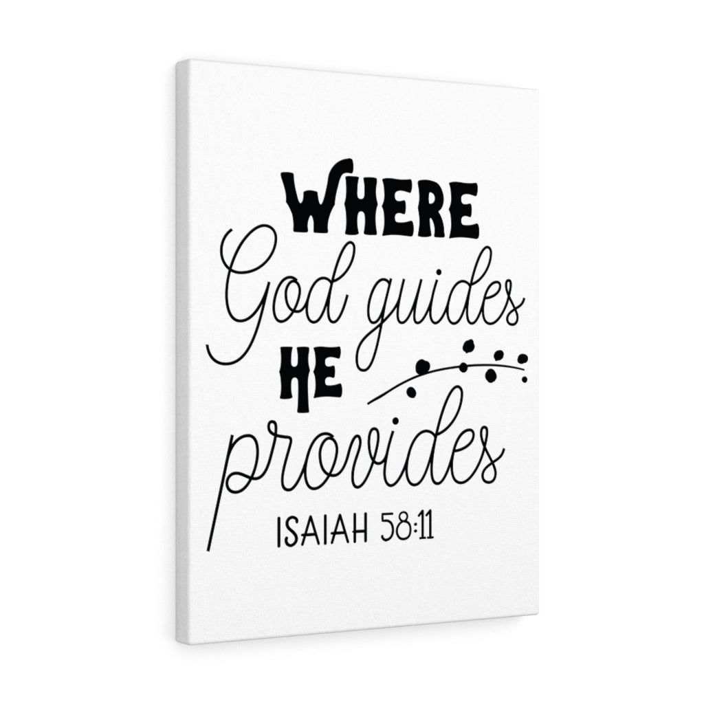 Scripture Walls Where God Guides Christian Wall Art Print Ready to Hang Unframed-Express Your Love Gifts
