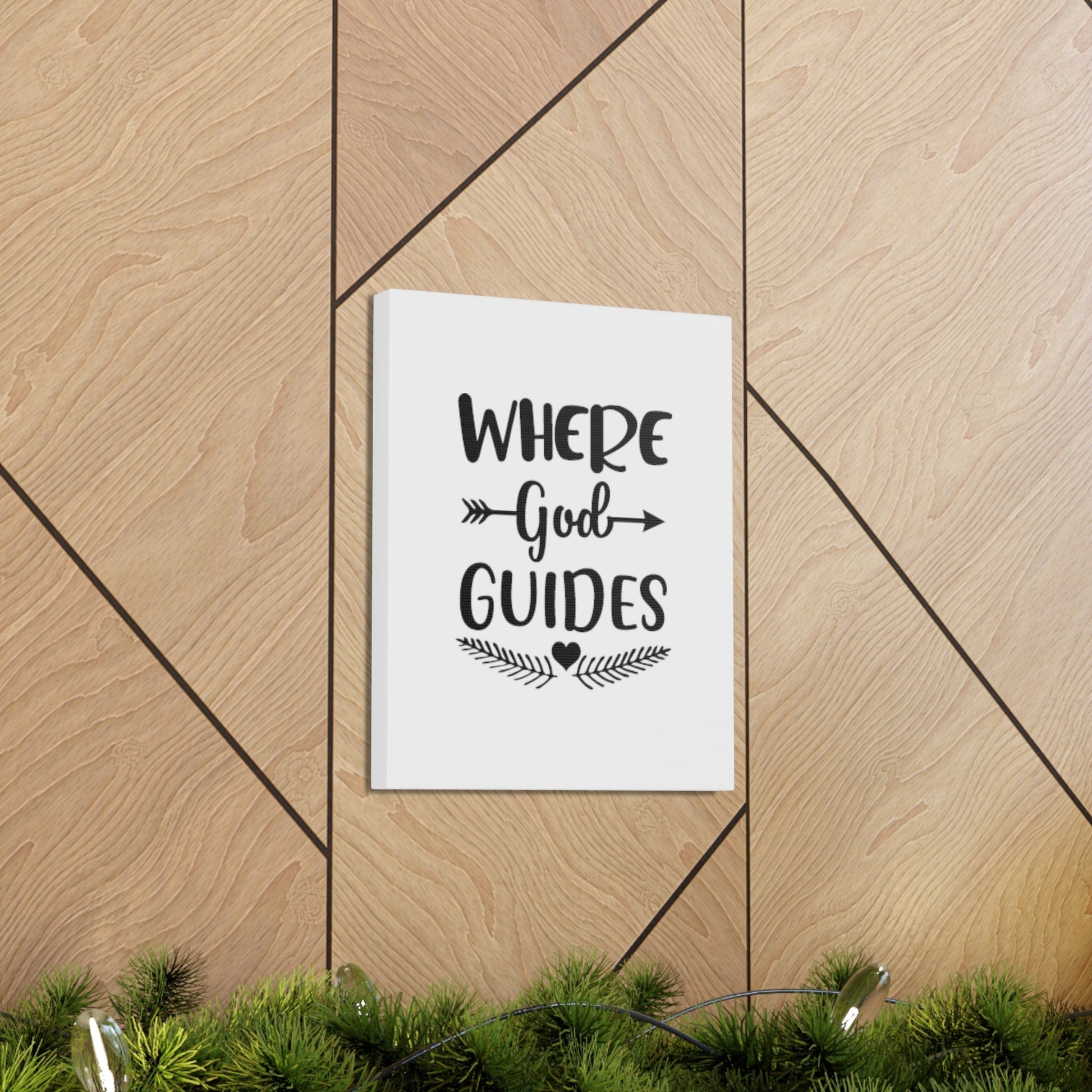 Where God Guides Isaiah 58:11 Christian Wall Art Bible Verse Print Ready to Hang Unframed-Express Your Love Gifts
