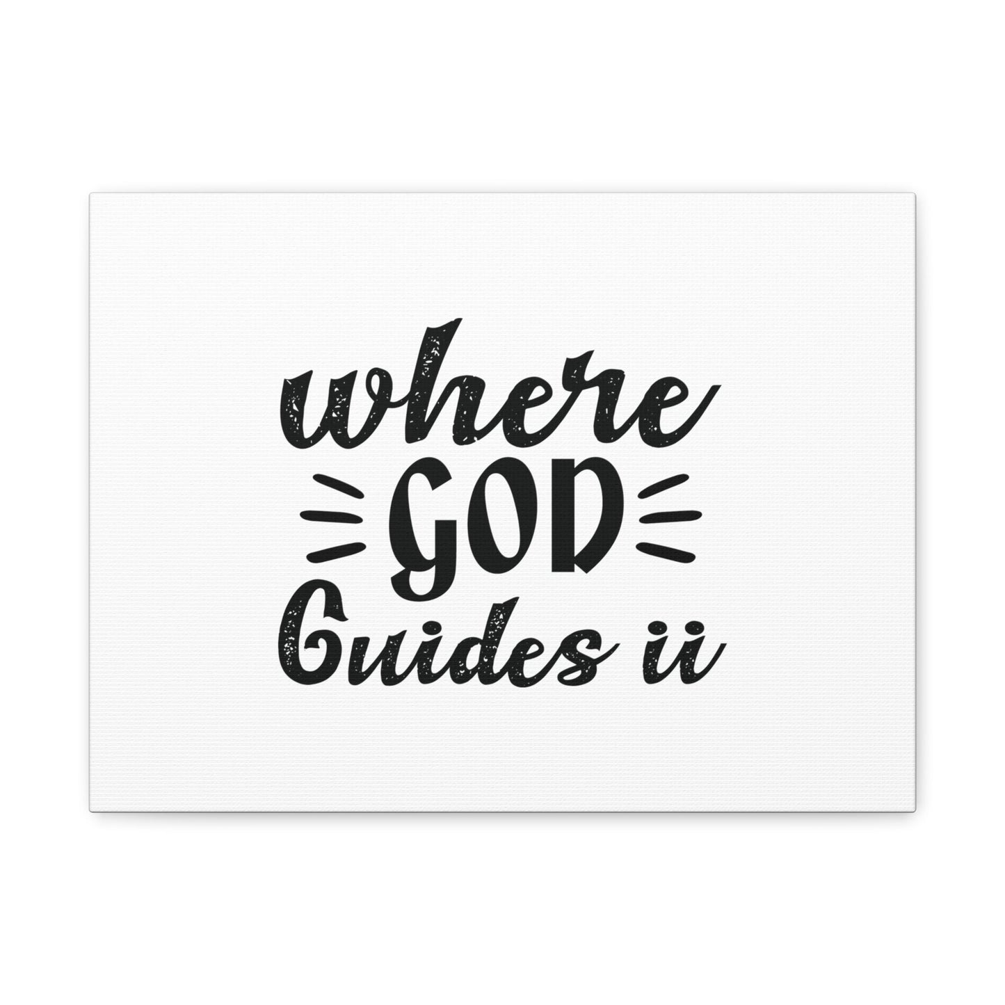 Where God Guides It Psalm 119:105 Christian Wall Art Bible Verse Print Ready to Hang Unframed-Express Your Love Gifts